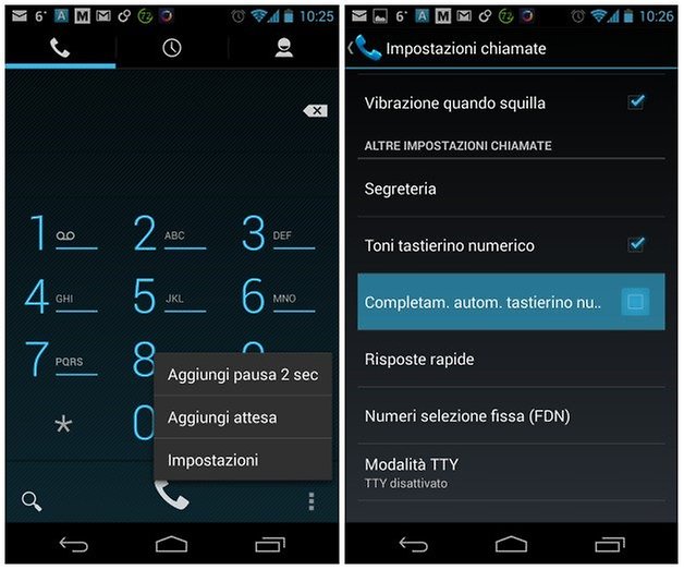 Tastierino automatico android 4 3