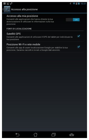 accesso posizione