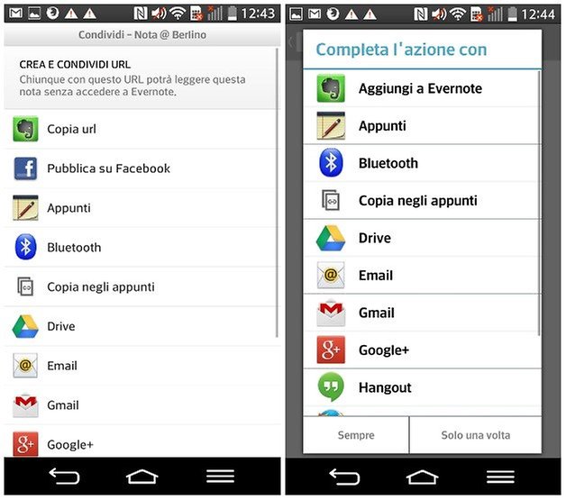 condivisione evernote