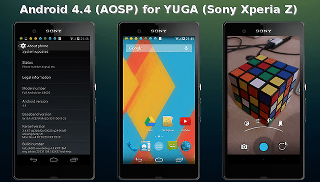 La ROM di Android Kitkat per lo Xperia Z