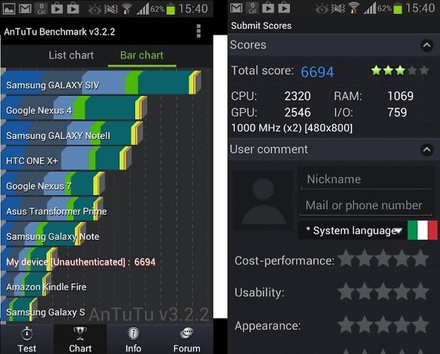 benchmark xcover2