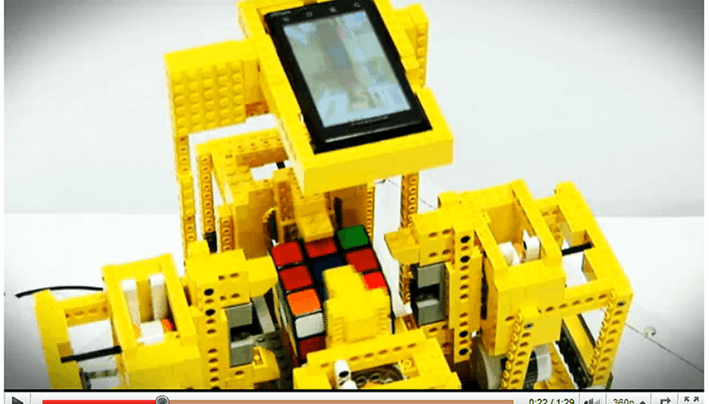 Droid Does Zauberwürfel - Video