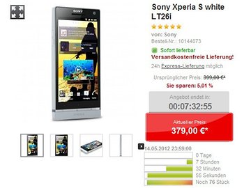 [Deal] Sony Xperia S f&uuml;r 379 &euro;