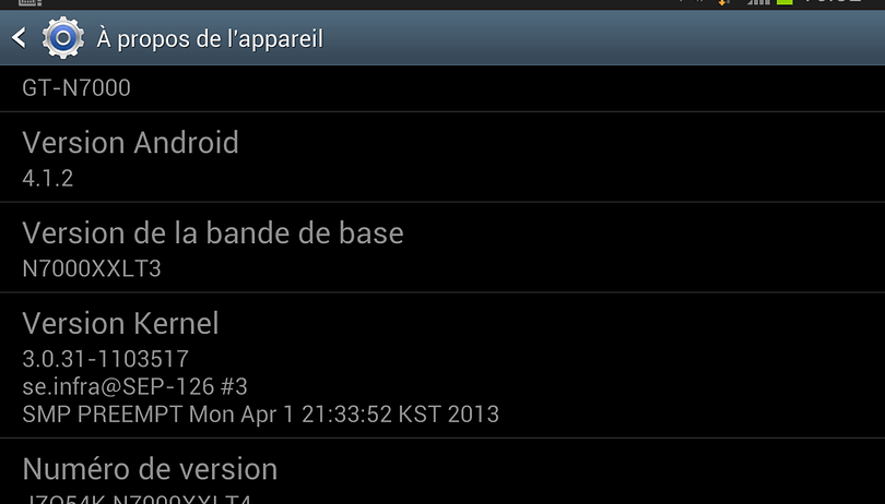 Root du Samsung Galaxy Note