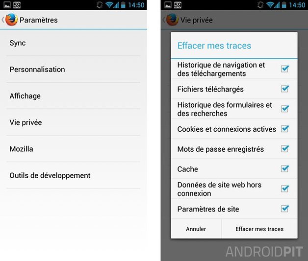 booster smartphone android vider cache firefox