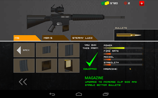 clear vision 3 android jeu test arme