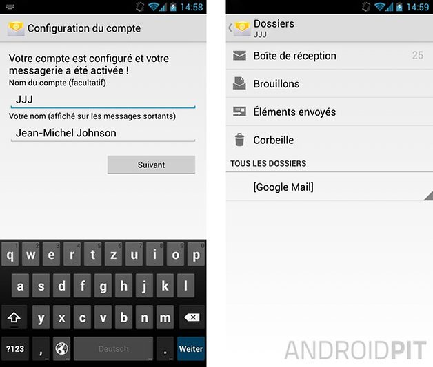 comment configurer un compte mail sur android