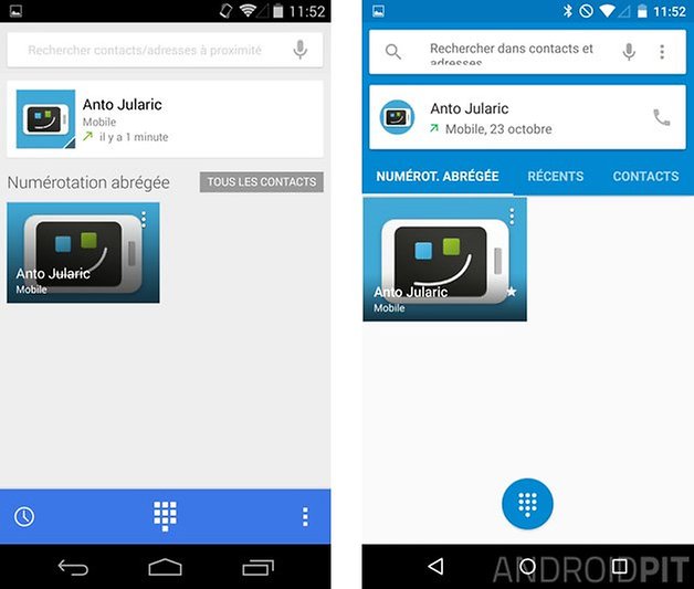 comparatif android 5 0 lollipop kitkat 4 4 appels