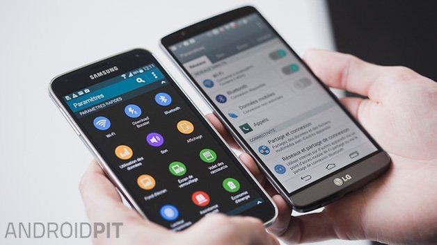 comparatif galaxy s5 lg g3 view angle