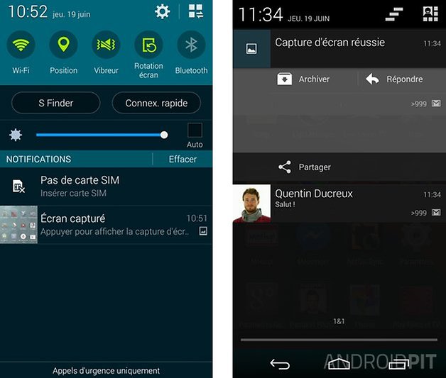 comparatif touchwiz android pur 5