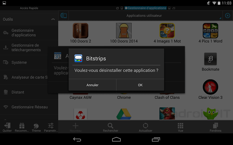desinstaller applications android 5