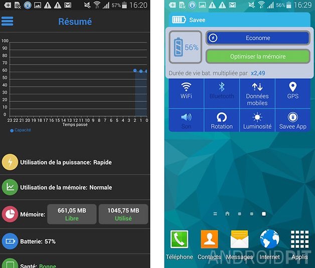 doubler autonomie batterie savee widget