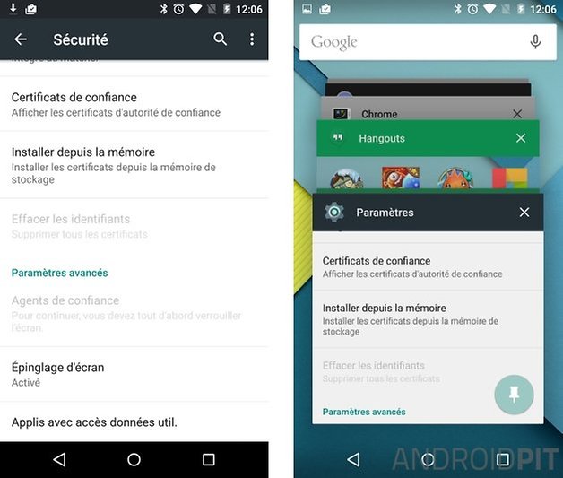 epingler ecran android 5 0 lollipop