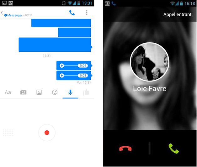facebook push to talk appel