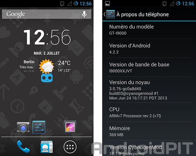 galaxy s cyanogenmod