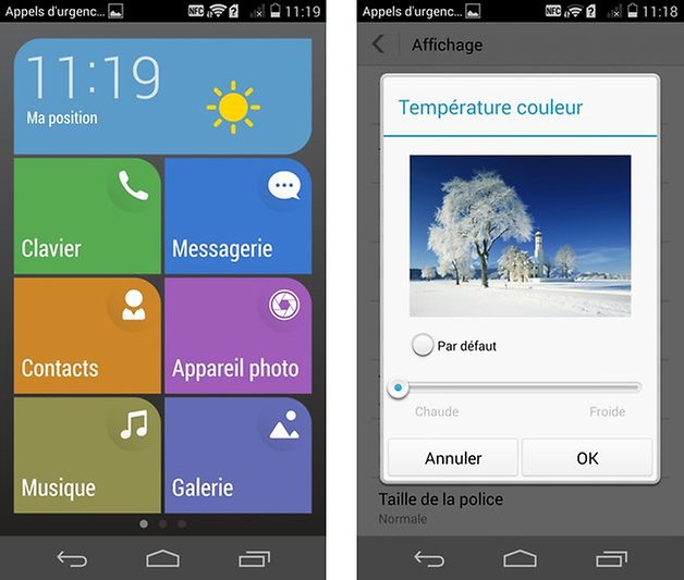 huawei ascend p7 screen simple mode