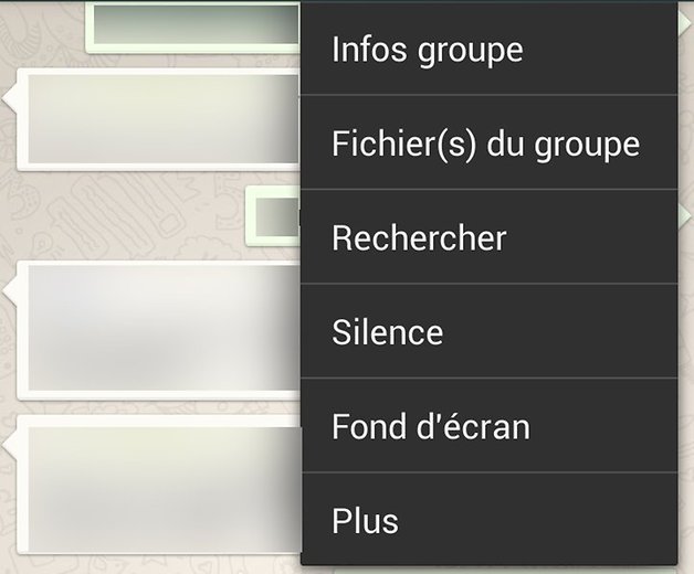 ios groupe conversation whatsapp silence
