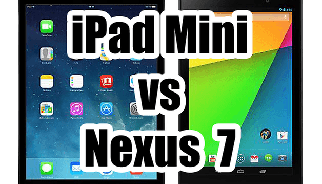 Comparatif : Apple iPad Mini vs Google Nexus 7 (2013)