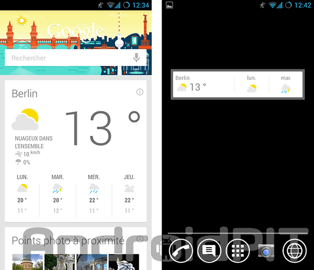 meilleur widget android 4E