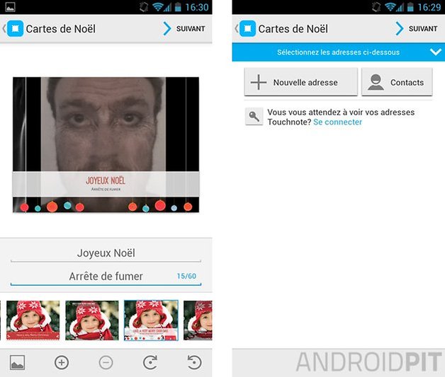 meilleures applications cartes de voeux touchnote