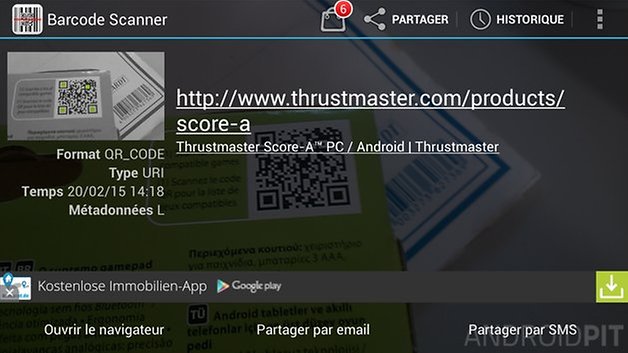 meilleures applications code qr android barcode scanner