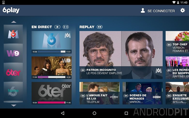 meilleures applications streaming tv 6play