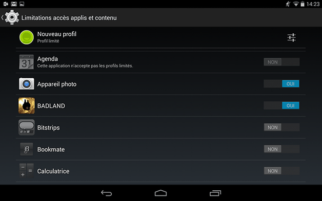 multi utilisateur android applis