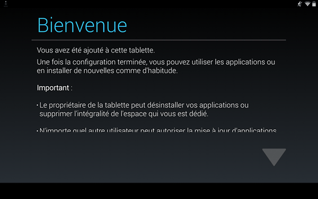 multi utilisateur android config