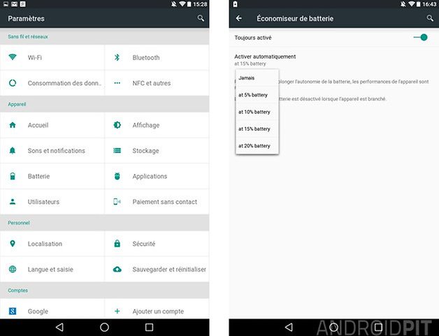 projet volta android l economiseur batterie 2