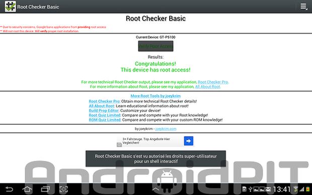 root galaxy tab 2 root checker