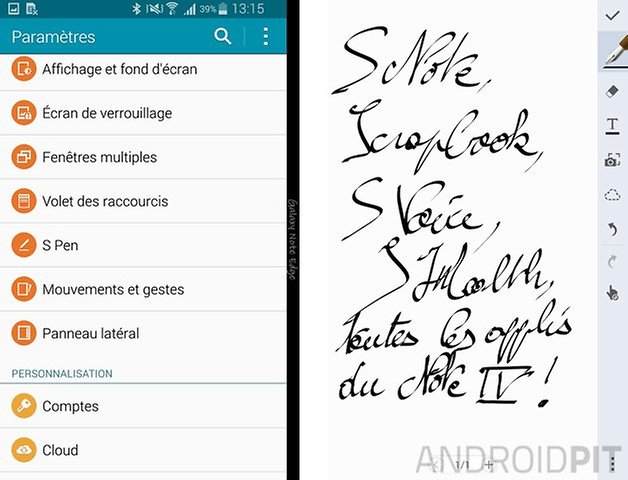 samsung galaxy note edge applis