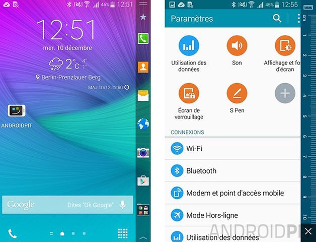 samsung galaxy note edge home
