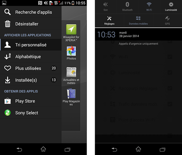sony xperia z1 compact apps