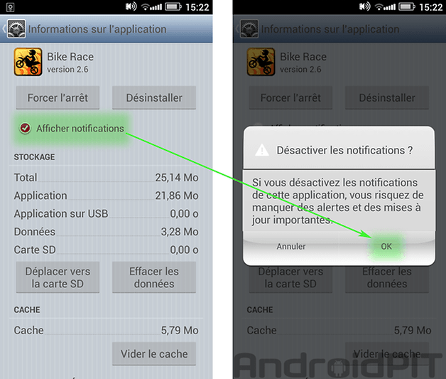 stop notifications android 2