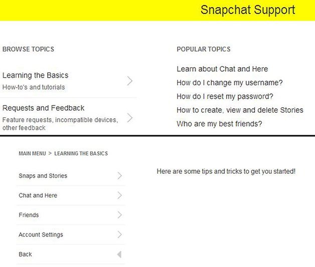 supprimer message snapchat support 01