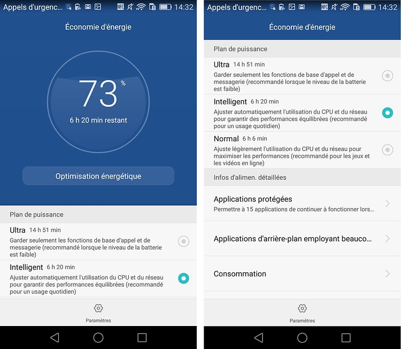 test complet huawei ascend p8 systeme 5