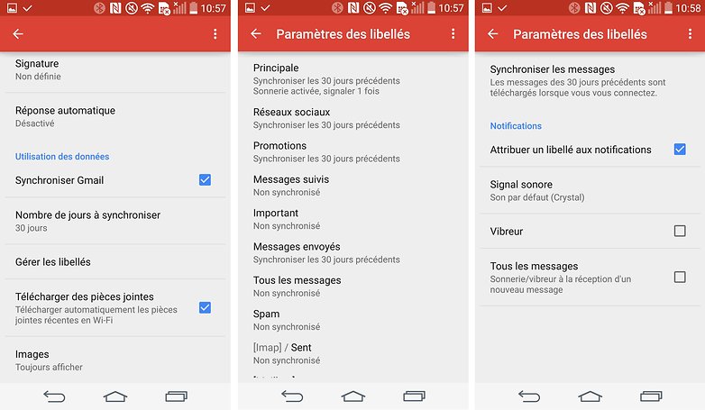 trucs et astuces gmail android libelles