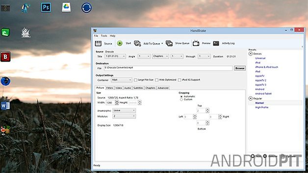 handbrake ui