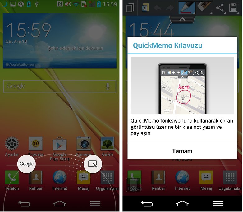 lg g2 quick memo