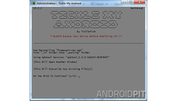 tickle my android decompilation framework res