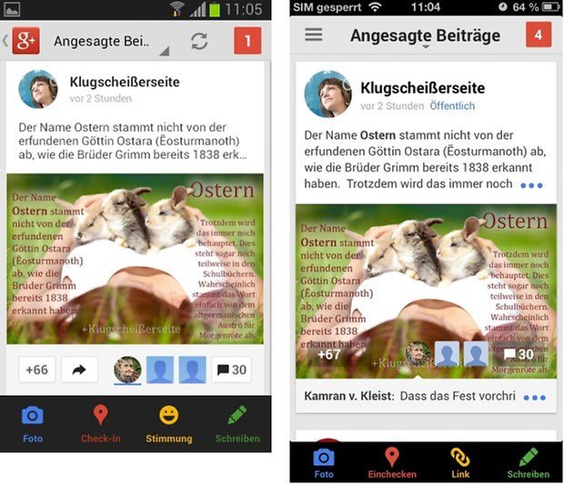 Angesagte Beitraege vgl
