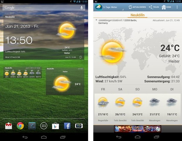 androidweatherclock