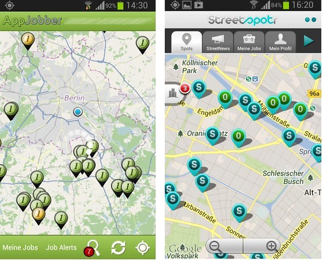 appjobber streetspotr karte