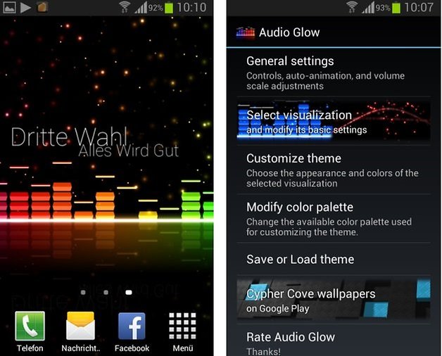 audio glow wallpaper