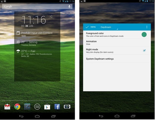 dashclockwidget screenshots