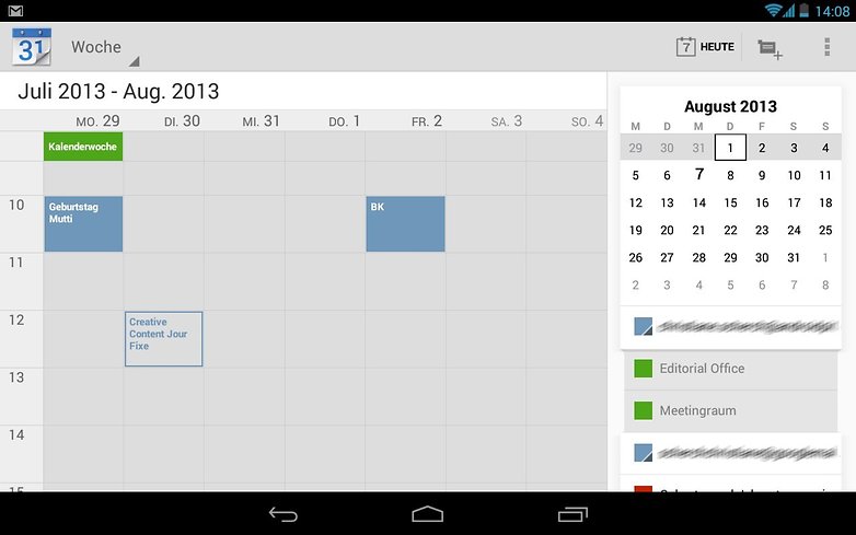 google kalender update