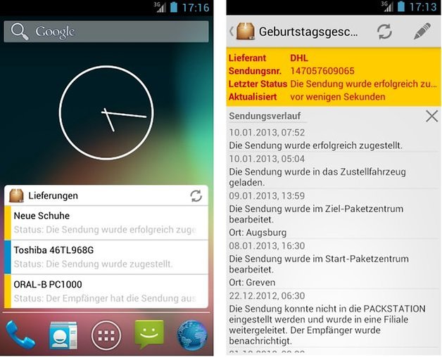 lieferungen screenshots