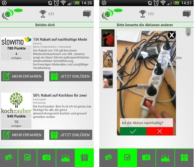 screenshots ecotastic