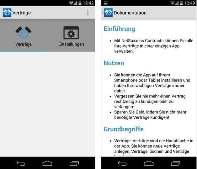 vertraege und abonnements screenshot1