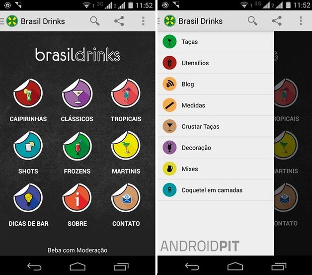 Brasil Drinks menu